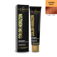 LUXOYA COLOR HORIZON - Ammóniás hajfesték 60ml 7.43/7CG