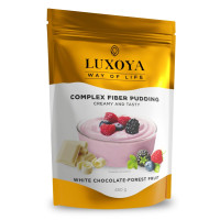 COMPLEX FIBER PUDDING - ROSTPUDING FEHÉRJÉVEL 35g,450 g White Chocolate -Forest Fruit 