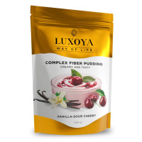 COMPLEX FIBER PUDDING - ROSTPUDING FEHÉRJÉVEL 35g,450 g - Vanília-meggy ízű