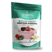 9-FIBRE VEGAN PROTEIN PUDDING - VEGÁN FEHÉRJÉT TARTALMAZÓ ROSTPUDING 9 FÉLE NÖVÉNYI ROSTTAL 45 g,450g Vanilla-Very Berry