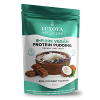 9-FIBRE VEGAN PROTEIN PUDDING - VEGÁN FEHÉRJÉT TARTALMAZÓ ROSTPUDING 9 FÉLE NÖVÉNYI ROSTTAL 45 g,450g -Rum Coconut