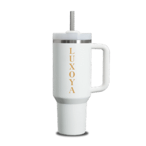 LUXOYA KOVOVÝ IZOLOVANÝ TERMO POHÁR -WHITE