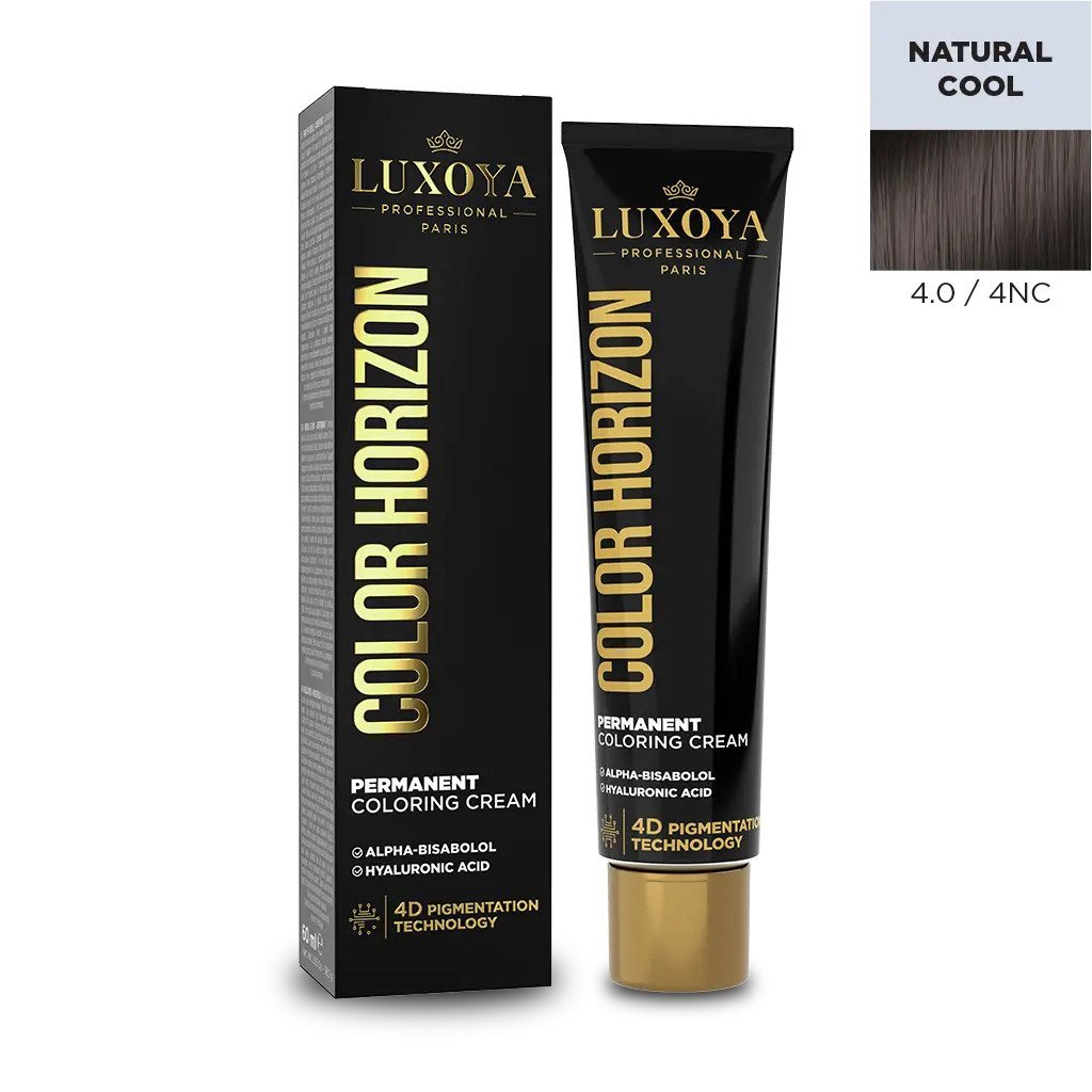 LUXOYA SZÍN HORIZON - Ammóniás hajfesték 60ml 4.0/4NC