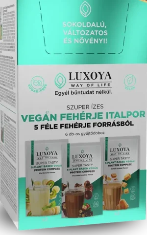 LUXOYA VEGÁN FEHÉRJEITAL 6x30 g (2x3 íz)