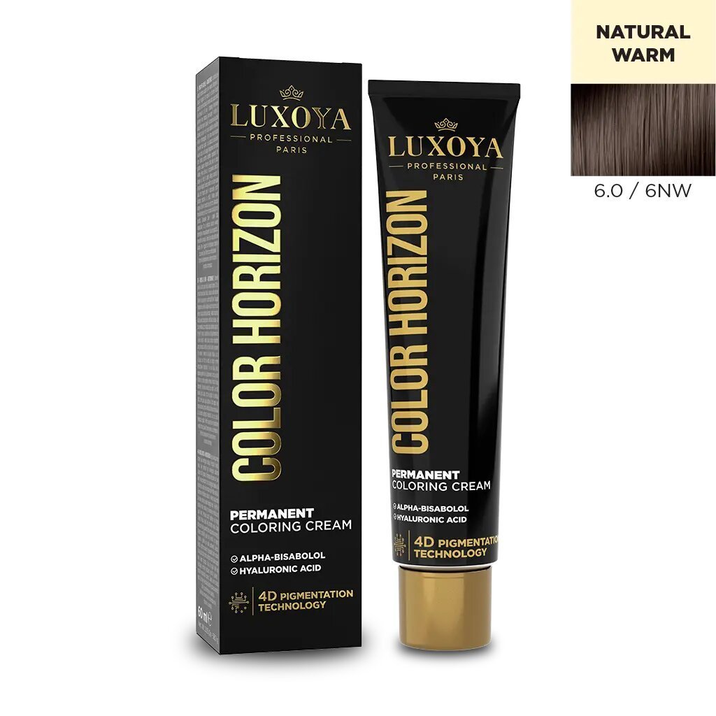 LUXOYA SZÍN HORIZON - Ammóniamentes hajfesték 60ml 6.0/6NW