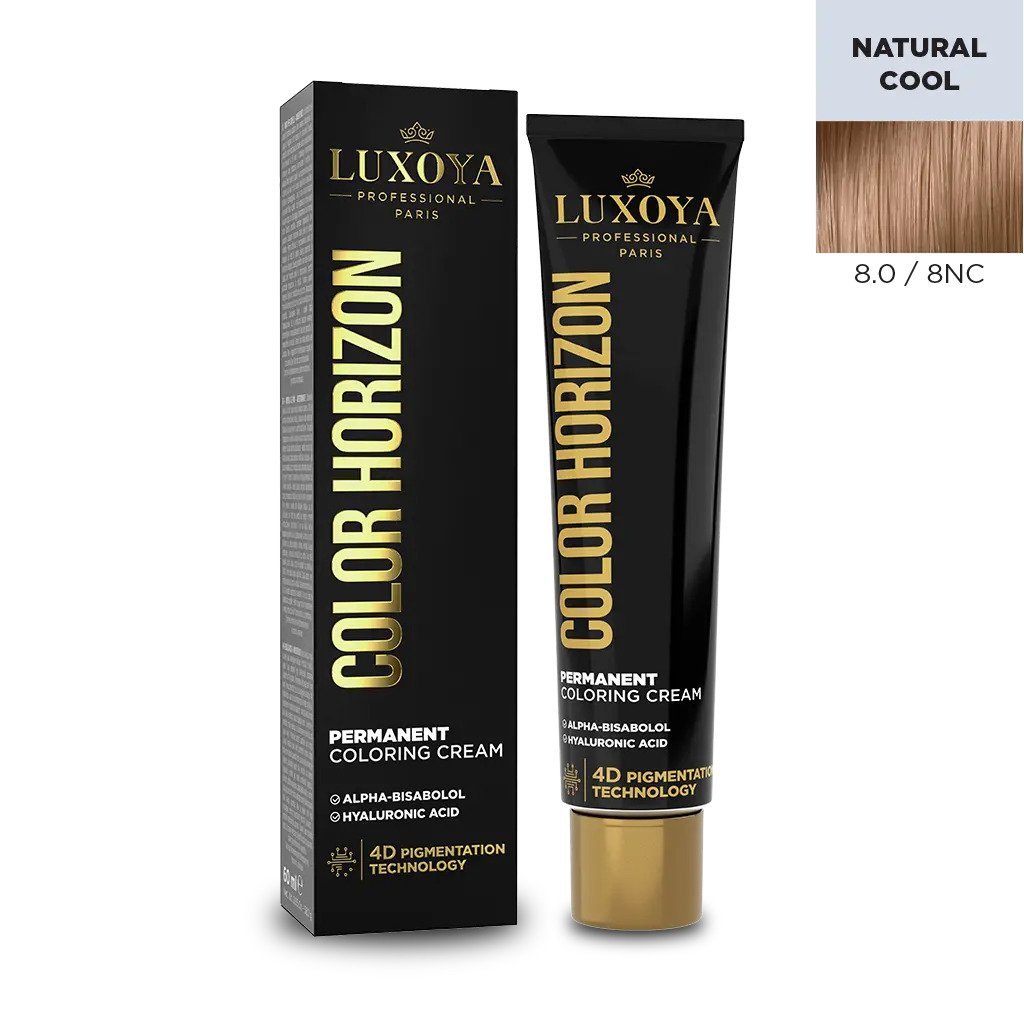 LUXOYA SZÍN HORIZONT - Ammóniás hajfesték 60ml 8.0/NC