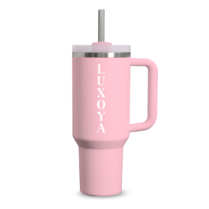 LUXOYA FÉM SZIGETELT TERMOSZ KUPA - BABY RÓZSASZÍN