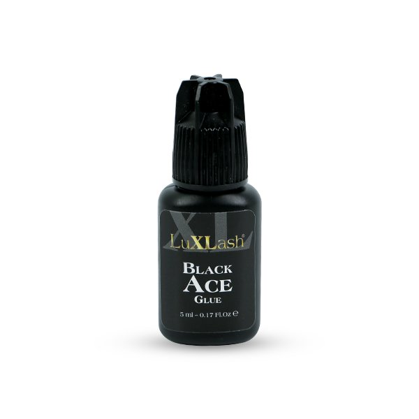 LuXLash Black Ace Glue - čierne lepidlo 5ml
